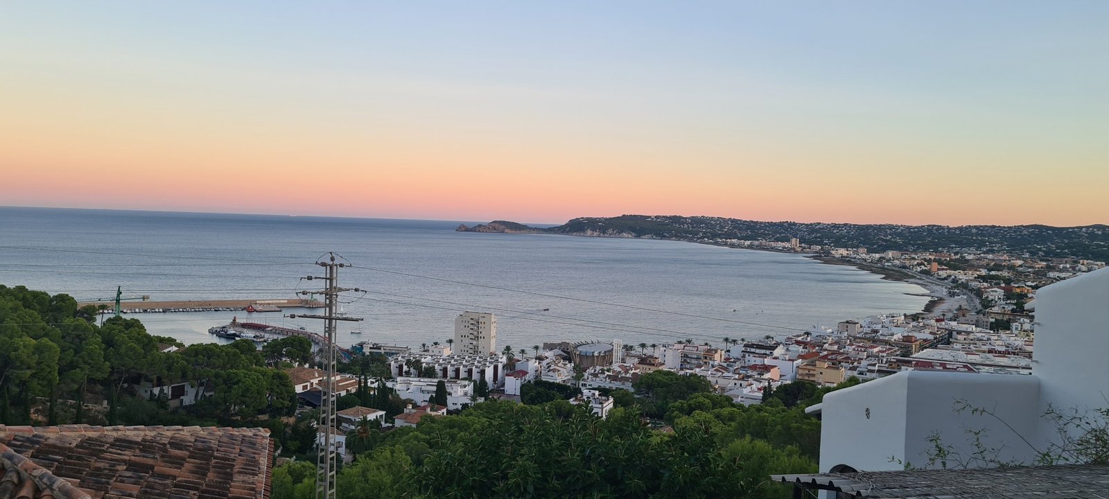 Sonnenuntergang über der Bucht von Xàbia